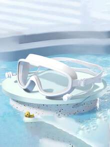 1PC Large Frame Swimming Goggles Waterproof And Anti-Fog High-Definition Male And Female Professional Adult Diving Swimming Goggles, Beach Essentials, Beach Accessories, Pool Float