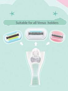 GILLETTE 3 件/1 包吉列维纳斯舒适滑顺白茶女士剃须刀替换刀片 3 层刀片替换刀片顺滑剃须适合所有肤质