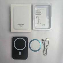 Magsafe 便携式充电器兼容 ，5,000mAh 20W 磁吸移动电源，快速充电无线电池组，配备 20W USB-C 接口，兼容 16/15/14/13/12 系列，2025 版本适合夏季假期户外旅行/露营和免提应急备用移动电源，适合送给家人、朋友、生日的礼物，磁性无线 Nan - 彩色 - 查看 9