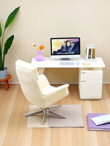 1 conjunto de mesa e cadeira em miniatura para casa de bonecas 1:12, experiência imersiva de escritório! Acessórios Micro Scene, transformam instantaneamente a mesa em um ambiente de trabalho requintado, mesa de escritório em miniatura para casa de bonecas, mesa de computador, modelo de cenário, brinquedo de faz de conta para crianças, teclado e mouse