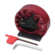 1 Set Dowel Maker Jig, 8-Holes Adjustable Dowel Maker Jig 8mm-20mm With Carbide Blades Woodworking Electric Drill Milling Dowel Round Rod Auxiliary Tool