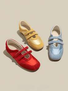 2025 New Summer Women's Red Hook And Loop Trainers, Leather Breathable Soft Sole Shoes [Run Small, Please Refer To Size Chart] - Yellow - View 8