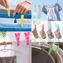 Plastic Clothespins, Beach Towel Clips, Securely Holds Clothes And Blankets On Clothesline Or Hangers, Clothespins, Windproof Clips, Large Plastic Clips For Clothesline, Clips For Chairs, Extra Large Plastic Clips For Pool Lounge Chairs, Hooks For Beach Chairs - Four Colors 4PCS 13.5*3CM - View 3