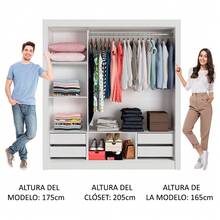 Ropero Closet con 3 Puertas Madesa Lyon Plus 01 Color Blanco - Blanco - Ver 6