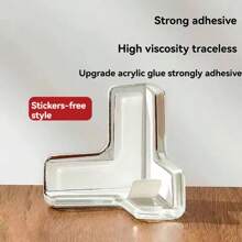40pcs Transparent Corner Guards, Furniture Edge & Corner Protectors, L-Shaped, T-Shaped, Round Bumpers For Edges & Corners