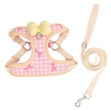 Correa de arnés de estilo chaleco para perros pequeños, Teddy, Poodle, Cachorro, Arnés de pecho para mascotas