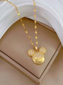 1 Set Of Pieces,   Necklace, Girl's Fashionable Pendant Necklace, Cute Cartoon  Necklace, Girl's Exquisite Jewelry, Perfect Gift For Girlfriend, New Year's Gift, Ideal Birthday Gift