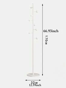 1pc Marble Baseball Jersey Hanger, Marble Floor-Standing Coat Rack, Luxury Cream Color Clothes Rack, Bedroom Floor Coat Hanger, Small Freestanding Garment Organizer, Creative Minimalist Coat Rack