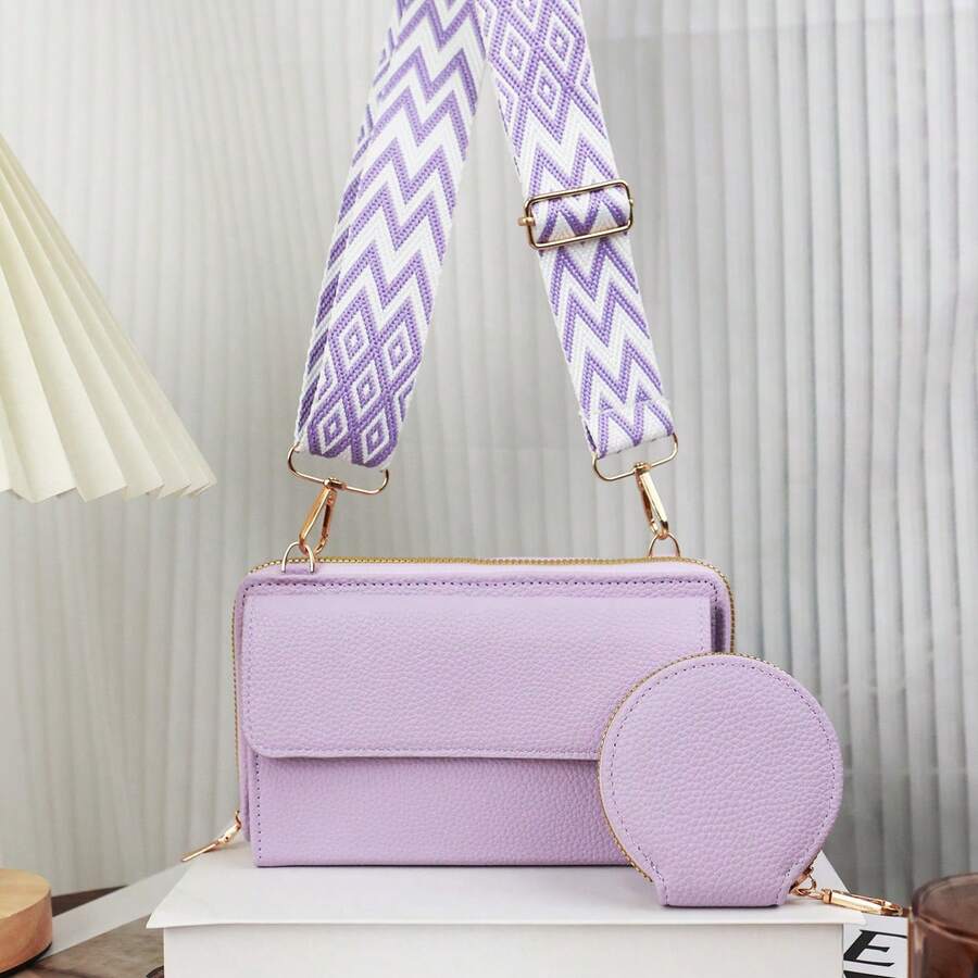 Women Crossbody - 紫色 - 查看 1