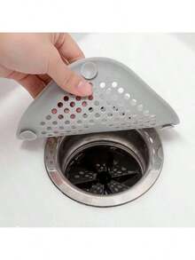 Cubierta de drenaje de piso de silicona cuadrada, filtro de cabello de baño, alfombra de drenaje para el hogar, de vuelta a la escuela