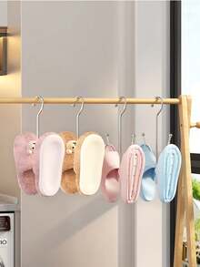 1 sztuka ze stali nierdzewnej do suszenia butów, suszarki do butów domowych, zewnętrzne balkonowe wiatroszczelne haki, suszarka do butów w akademiku wisząca suszarka do butów artefakt