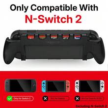 YIYI Console Grip With 5 Game Slots Compatible With Nintendo Switch 2 (2025), Ergonomic Grip Hard Shell For Users Who Prefer Handheld Mode, 1pc Black (NOT For Switch 1) - View 3