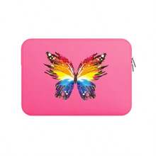 Pothai 蝴蝶设计简约防水减震透气笔记本电脑保护套，保护性笔记本电脑包，女士笔记本电脑包， 书包，大学必备品，返校必备 - 彩色 - 查看 38