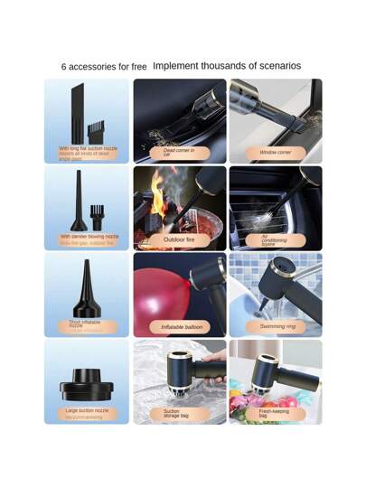 Car Home Stofzuiger Cleaner Cordless Super Suction Brush In Head Lightweight Portable Can Be Cleaned Washable Recycling Cartridge view 9