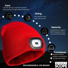 3Light Modes Knitted Hat With LED Light USB Charging Style Breathable Soft And Highly Stretchable Suitable For Cold And Windproof Nights In Autumn And Winter Same Style For Men And Women For Fishing Skiing And Running(200MAH)