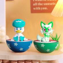 pokemon Pokémon Tumbler Ornaments Blind Box, Fairy Eevee, New Leaf, Cat, Pikachu Play Ornaments, Office Home Desktop Ornaments, Birthday Graduation Best Gifts