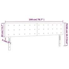 Cabecero  Larryhot Negro 200x5x78/88 cm Terciopelo, resistente y duradero, estilo decorativo, fácil montaje - Negro - Ver 6