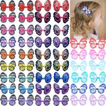 24Pcs Random Colorful Butterfly Hair Clips, Girls' Hair Clips, Hair Accessories For Birthday Parties And Performances
