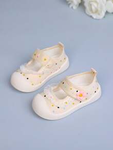 Toddler Boys/Girls Soft Sole Lightweight Spring First Walking Shoes, Suitable For Spring And Autumn - Yellow - View 7