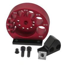 1 Set Dowel Maker Jig, 8-Holes Adjustable Dowel Maker Jig 8mm-20mm With Carbide Blades Woodworking Electric Drill Milling Dowel Round Rod Auxiliary Tool