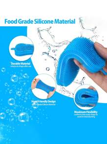 فرشاة غسيل الأطباق من السيليكون، فرشاة غسيل الأطباق ذات الوجهين، أدوات وإكسسوارات مطبخ صغيرة (طقم 3 قطع)