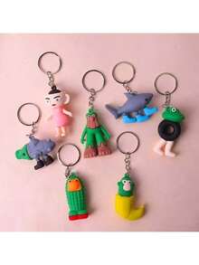 P8-9-10 PCS 意大利 Brainrot Tralalero Tralala、意大利 Brainrot Meme 鲨鱼模型、搞笑 Tung Tung Tung Sahur Brainrot、穿运动鞋的鲨鱼病毒式 AI Brainrot 动物模型 - Italian Brainrot - 查看 6