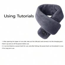 Neck Heating Pad, Heated Neck Wrap Heater Heated Scarf Unisex Long Heating Scarf Dual Control Intelligent Heating Neck Support Vibration Massage Scarf