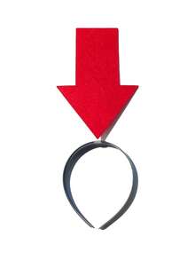 1 szt. Akcesoria do włosów w stylu imprezowym – opaski na głowę ze znakiem zapytania, wykrzyknikiem, czerwoną strzałką dla kobiet, modne dodatki na imprezę, zestaw opasek w kształcie strzałki – odpowiednie do noszenia na co dzień, na imprezy, występy itp., idealne na zajęcia na świeżym powietrzu i jako rekwizyt do zdjęć