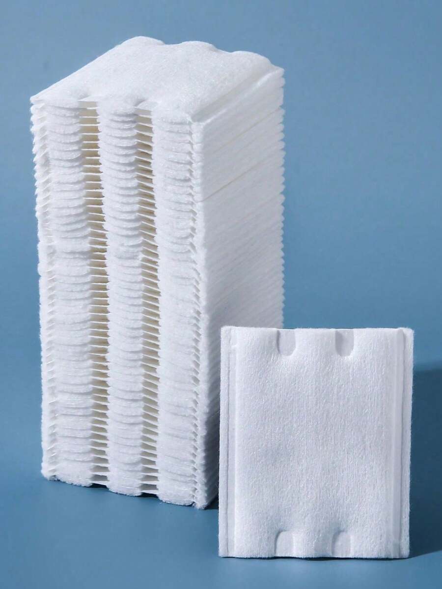 200片一次性卸妆棉，一次性护肤清洁湿巾，触感柔软易用，可卸除彩妆和指甲油，双面纤维白色清洁卸妆棉，加厚洁面棉，护肤，客厅，卧室，浴室装饰，婚礼，派对，生日，男友礼物，新年礼物，配饰，趣味礼物 - 彩色 - 查看 1