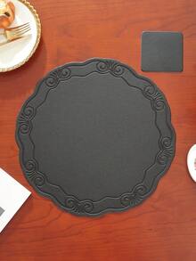 8/12pcs Hotel/Restaurant Placemats/Coasters Set, High-End Tablemats, Easy To Clean, Multi-Color Heat-Resistant Pads To Protect Tabletop, Suitable For Weddings, Parties, Home, Hotel, Kitchen, Festive Decoration