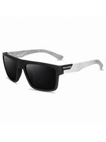 Dreamy Cool Classic Polarized Square Fashion Glasses, Suitable For Boy And Girl, Outdoor Sports Party Vacation Travel Driving Fishing Supplies Photo Props