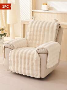 1 件加厚毛绒柔软舒适沙发套 - 宠物友好，可机洗椅套，适合单人躺椅/休闲沙发（例如），防滑，多种颜色可选，沙发保护套 - 彩色 - 查看 5