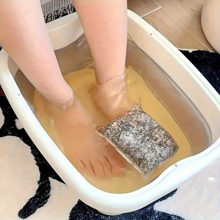 Portable Folding Foot Spa Basin With Massage Function - Thick Plastic Space-Saving Design, Can Be Hung Without Electricity, Suitable For Home And Bedroom - Bathroom Accessory, Fun Shape, Material - Multicolor - View 4