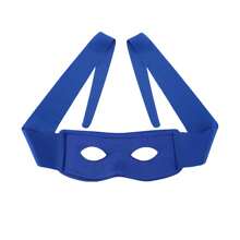 1pc/4pcs Solid Color Tie Blindfold, Unisex Birthday Party Gathering Masquerade Decorative Face Mask