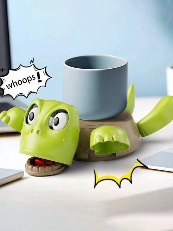 Adorable Turtle Shaped Coasters Set - Super Thick Non-Slip Heat Resistant Desk Mat | Stress Relief Fidget Toys For Office Desk, Hand Pressure Relief, Cute Decor,Ergonomic Office Accessories, Anxiety Relief Desk Toys