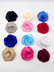 2pcs Elegant Fabric Rose Decorative Shoe Clips - Perfect For Weddings, Bridal Parties And High Heels