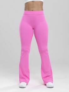 One Piece Women's Gym Jersey Trousers Are Suitable For Yoga Sports, Running, And Festivals - Hồng - Xem 4