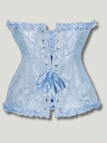 Bustier,Classic Corset Shapewear,Neoclassical Light Blue Dopamine, Wedding Evening Dress Palace Style Women's Corset, Suitable For Going Out Shopping, Versatile Fashion, Paired With A Skirt Will Be More Fashionable And Beautiful, Women's Corset, Women's Body Shaping Top