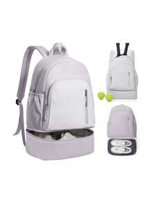 1 Balo đa năng nhiều ngăn đơn giản màu trơn có ngăn đựng giày dạng ống lồng, ba lô du lịch leo núi di động, thích hợp cho việc đi lại hàng ngày, công tác, du lịch, nghỉ mát, đi học, ba lô đựng đồ du lịch, lễ hội, túi đựng đồ tập gym thiết yếu, phụ kiện chạy bộ, túi thể thao cho nữ, túi thể thao để tập thể dục, túi du lịch dung tích lớn để đi nghỉ, túi tập yoga bền bỉ cho nam - Nhiều màu - Xem 12