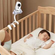 قاعدة سيليكون قابلة للتشكيل لتثبيت كاميرا مراقبة الطفل على السرير، قابلة للدوران 360 درجة، حامل هاتف مرن قابل للتعديل، مناسب لكاميرات المنزل وكاميرات مراقبة الأطفال