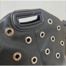 2025 Spring New Style Daily And Versatile Retro Fur Edge Eyes Women's Bags Can Be Off Shoulderable And Hand-Handed - 黑色 - 查看 3