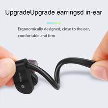 Bluetooth Wireless Headset Sports Headset Earring Earbud Neck With Magnetic Headset With Microphone Smart Phone Earhook Earphones Earhook - Black - View 6