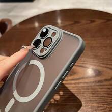 MagSafe Compatible Wireless Charging Phone Case For IPhone 17 Pro Max/17 Air, 16/15/14/13/12 Pro Max Plus - Premium Frosted Clear, Shockproof Drop Protection, Anti-Yellow Anti-Fingerprint Hard PC Back, Stylish Multi-Color, Perfect Gift For Him & Her,Grey - Transparent Gray - View 4