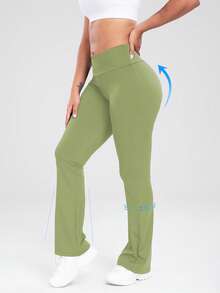 A Set Of Women's Gym Workouts Suitable For Yoga Exercises, Running, And Festivals Can Be Worn - 綠色 - 查看 4