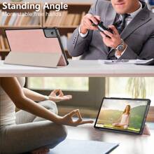 Tablet Case For Honor Pad X9 X8 X8A X8Pro 11.5 SE 11 11.5"S Cover For Xiaoxin Pad Tab M9 M10 M11 Case For Galaxy Tab S10 S9 S8 S7 FE Plus S6 Lite Tablet PC Leather Tri-Folding Stand Cover For IPad Pro 11 Air 11 13 For Xiaomi Redmi Pad SE 6S Pro Auto Sleep Edge Protection Protective Shell