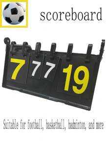 1pc Scoreboard, Flip-Style For Billiards, Soccer, Badminton, Basketball, Convenient Score Keeping Board