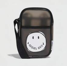 Adidas NEO男女同款單肩包休閒笑臉果凍半透明手機包小包斜挎包17.5*11*2.5cm