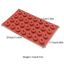 1pc Floral Shape French Dessert Silicone Mold, Mini Triangle Oval Chocolate Candy Jelly Pudding Mousse Cake Decoration Baking Tool, Square Handmade Soap Candle Resin Mold