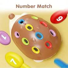Generic Fine Motor Toys For Toddlers 1-3, Baby Hedgehog Montessorri Learning Set, Educational Counting Sorter Toy, Development Infant Gifts 9 12 18 Month 1 2 3 Year Old Boys Girls Kids Babies