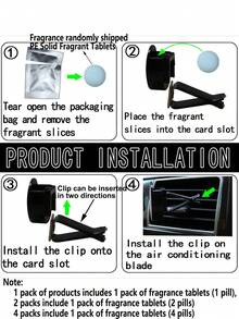 1/2/4 件可爱腊肠犬汽车出风口香氛夹装饰，2D 亚克力扁平小狗装饰（含香氛垫）